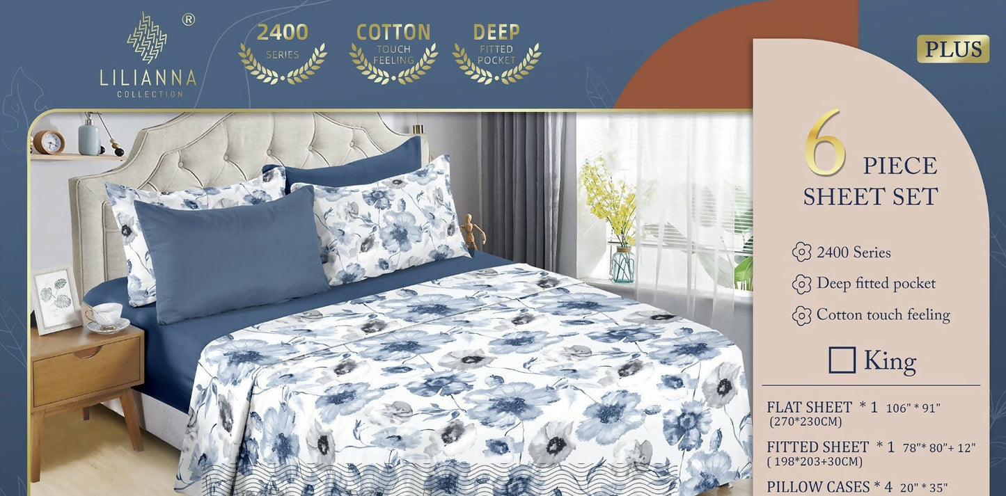 6pcs luxury bedsheet