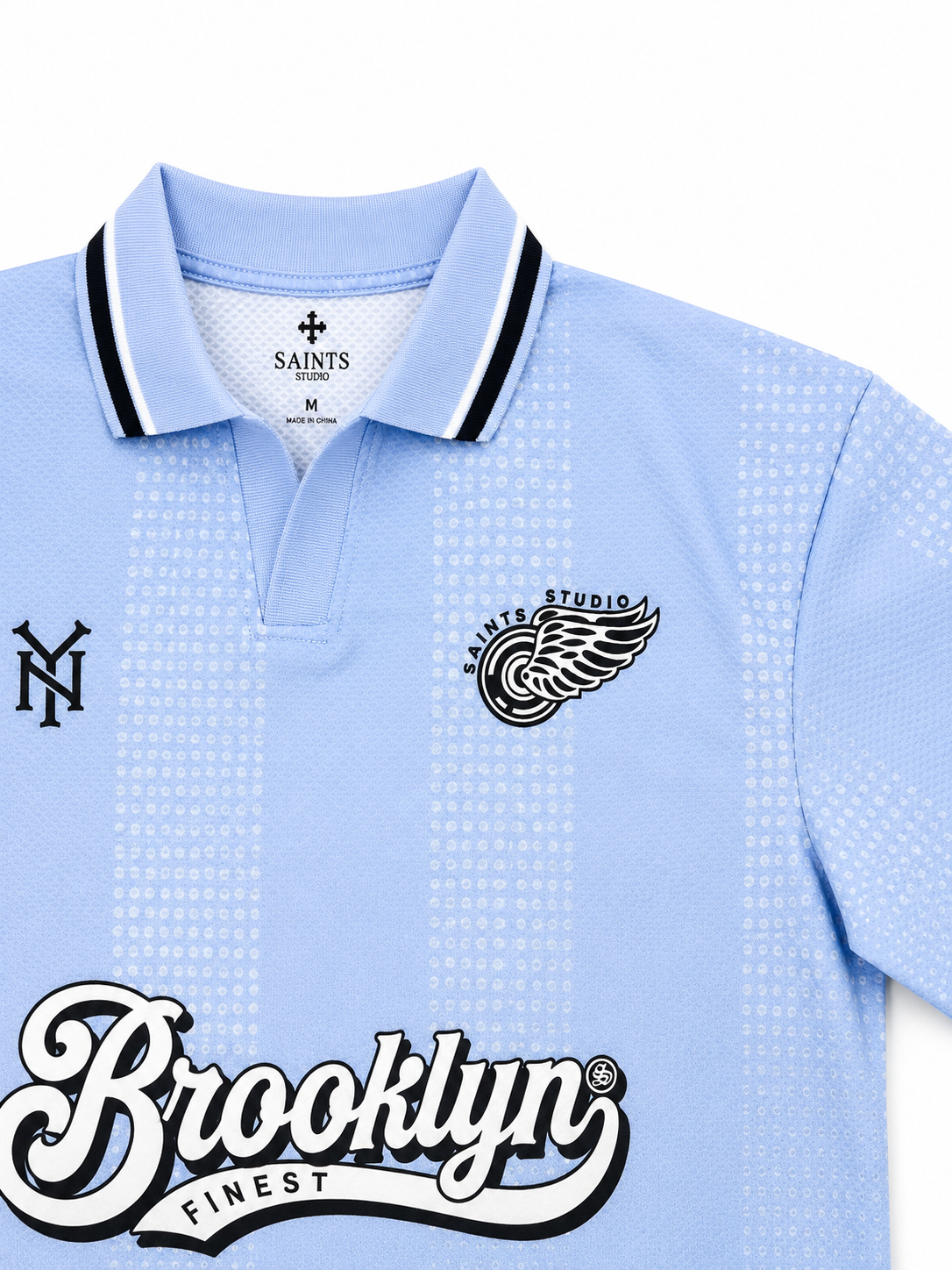 Vintage Racing Polo Shirt-Light Blue size M